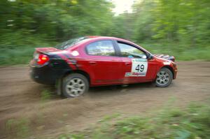 Sans Thompson / Craig Marr at a hairpin on SS3. Unfortunately, their Dodge Neon ACR DNF'ed on the next stage.