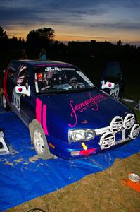 Kathy Jarvis / Martin Headland VW Golf gets serviced in Akeley (2).