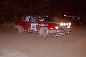 Matt Bushore / Karen Wagner VW Jetta Bruce Davis / Jimmy Brandt Dodge Neon SRT-4 at the spectator point on SS8, Kabekona.