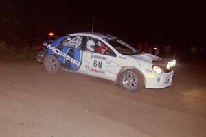 Bruce Davis / Jimmy Brandt Dodge Neon SRT-4 at the spectator point on SS8, Kabekona.