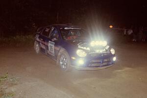 Cary Kendall / Scott Friberg Dodge SRT-4 at the spectator point on SS8, Kabekona.