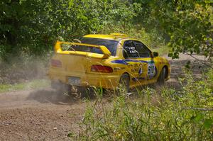 Mike Hurst / Russ Norton Subaru Impreza out of a corner on SS9.