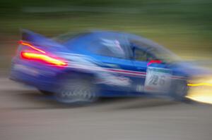 Cary Kendall / Scott Friberg at speed at dusk in their Dodge SRT-4 on SS16.