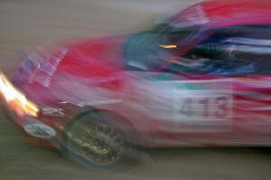 Erik Schmidt / Mike Rose at speed on SS16 in their Subaru Impreza.