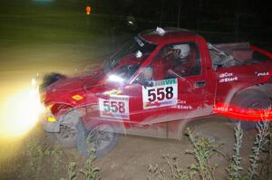 Jim Cox / Chris Stark get flashed twice on SS16 in their Chevy S-10.