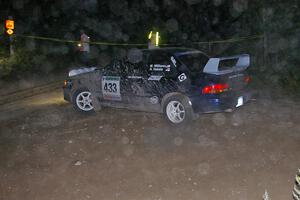 Mitch Williams / Alix Hakala Subaru Impreza almost take a wrong turn on SS16.