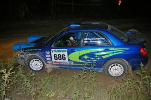 Heath Nunnemacher / Travis Hanson Subaru WRX on SS16.