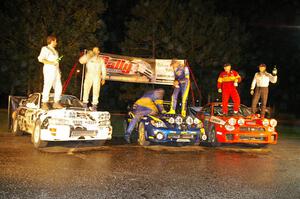 Ojibwe '06 overall podium champagne spray (3).