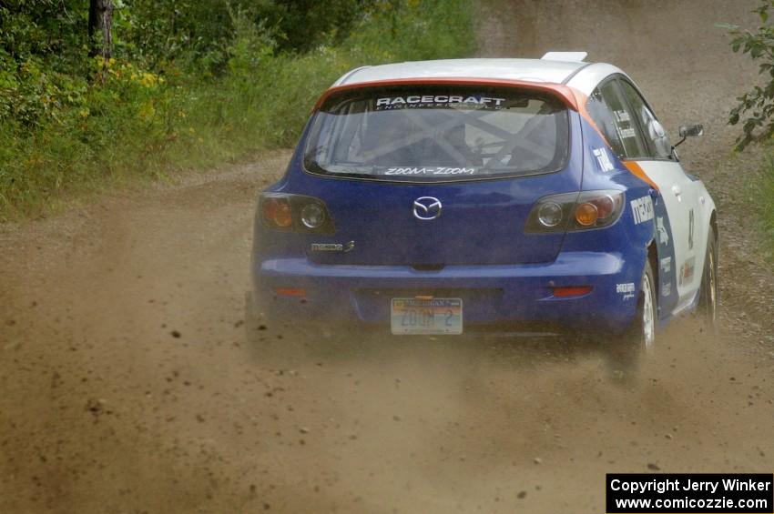 Eric Burmeister / Dave Shindle Mazda Mazdaspeed 3 was fast on the practice stage.