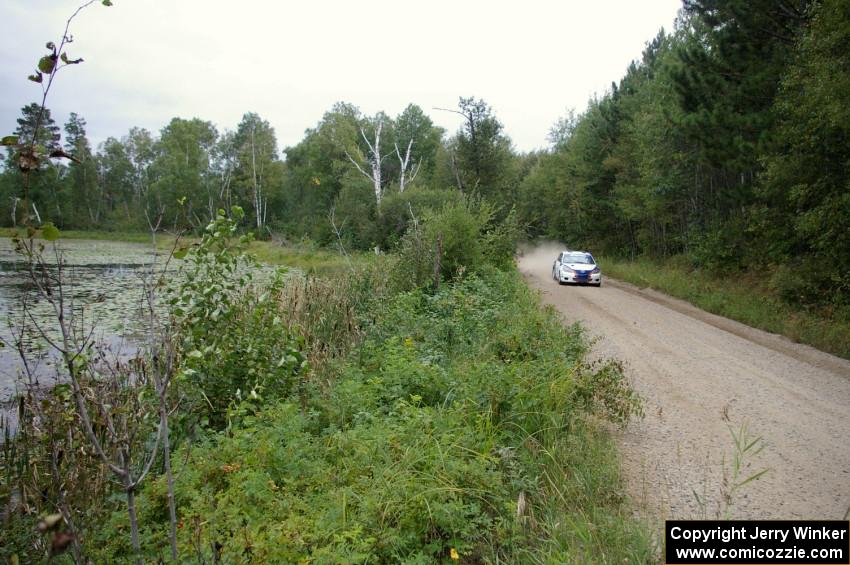 Eric Burmeister / Dave Shindle Mazda Mazdaspeed 3 drives past one of the many lakes in this area of the country.