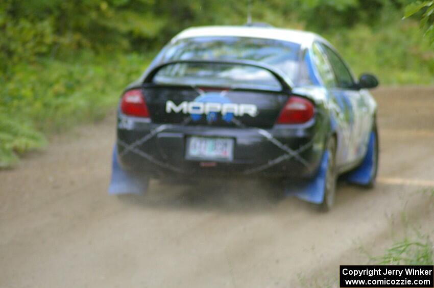 Bruce Davis / Jimmy Brandt Dodge SRT-4 near the flying finish of SS2.