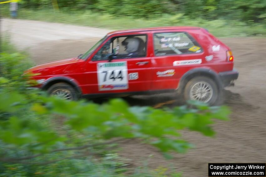 Paul Koll / Matt Wappler VW GTI almost lost control on SS3.