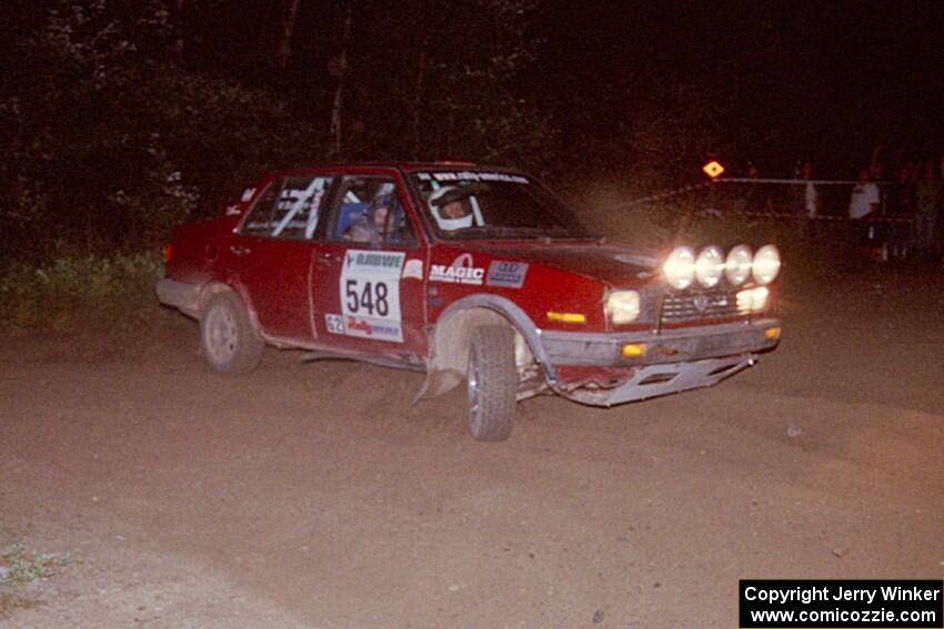 Matt Bushore / Karen Wagner VW Jetta Bruce Davis / Jimmy Brandt Dodge Neon SRT-4 at the spectator point on SS8, Kabekona.