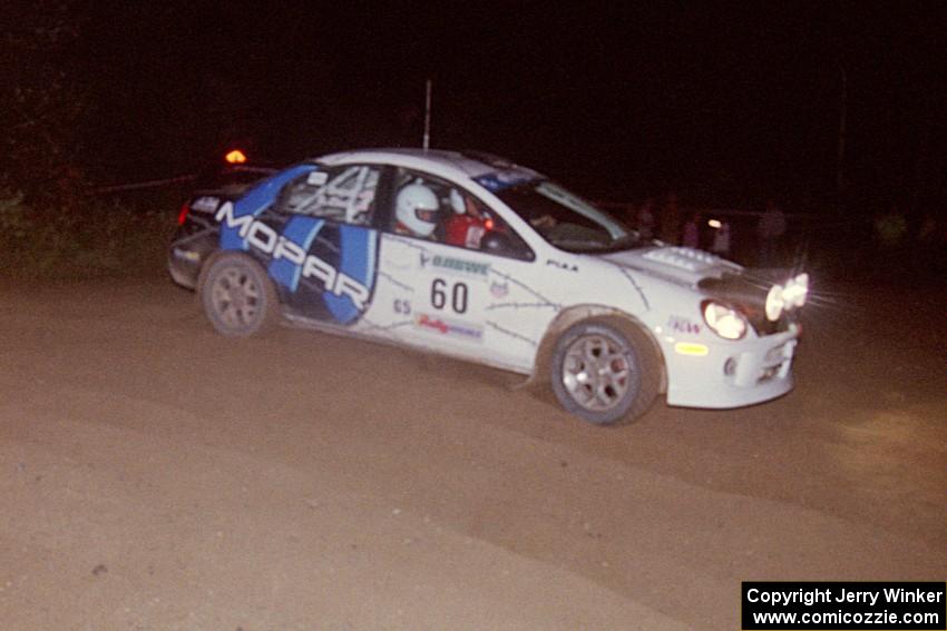 Bruce Davis / Jimmy Brandt Dodge Neon SRT-4 at the spectator point on SS8, Kabekona.