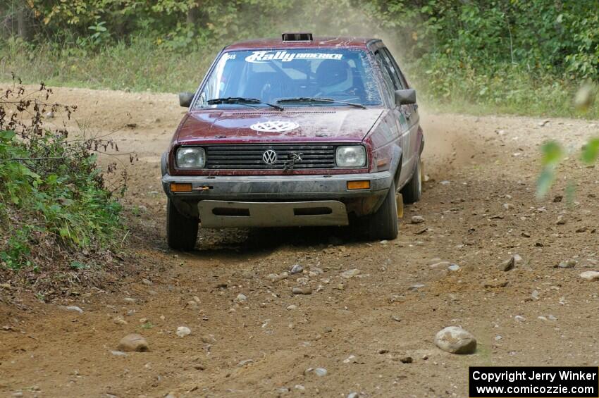 Matt Bushore / Karen Wagner moved steadily through the field by SS13 in their VW Jetta.