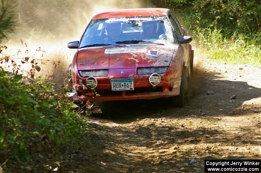 Craig Walli / Jonah Liubakka Saturn SL2 at speed on a right-hander on SS13.