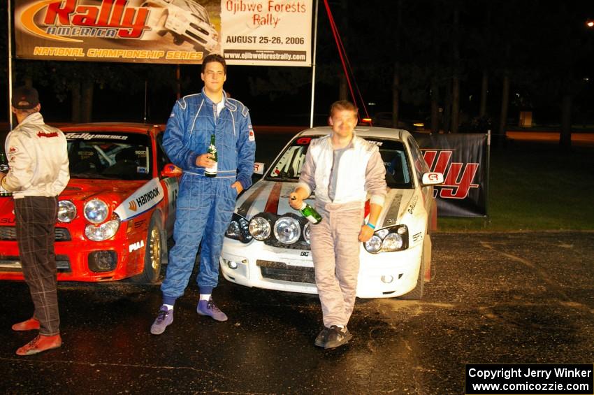 John Nordlie and Greg Drozd acheived a podium spot in their first race in a newly-built Subaru WRX.