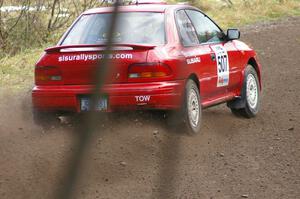 Micah Wiitala / Jason Takkunen Subaru Impreza had only the rear differential working on SS1.