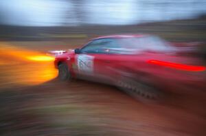 Piotr Wiktorczyk / John Nordlie	at the final corner of Echo Lake 1, SS3, in their Subaru Impreza.