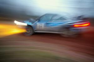 Jonathan Bottoms / Carolyn Bosley at speed on SS3, Echo Lake 1, in their Subaru WRX STi.