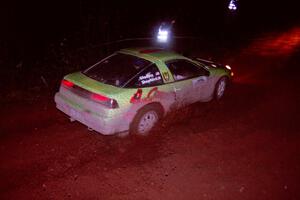 The Doug Shepherd / Pete Gladysz Mitsubishi Eclipse goes through an uphill left near the finish of Echo Lake 2.