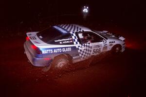 The Matt Huuki / Josh VanDenHeuvel Eagle Talon goes through an uphill left near the finish of Echo Lake 2.