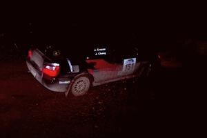 The Josh Chang / Jeff Cruzan Subaru WRX STi goes through an uphill left near the finish of Echo Lake 2.