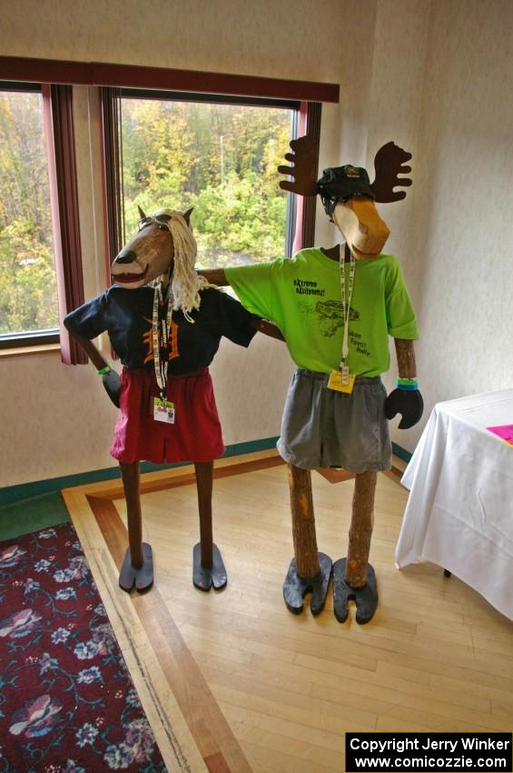 Steve da Moose and his new girlfriend at registration.