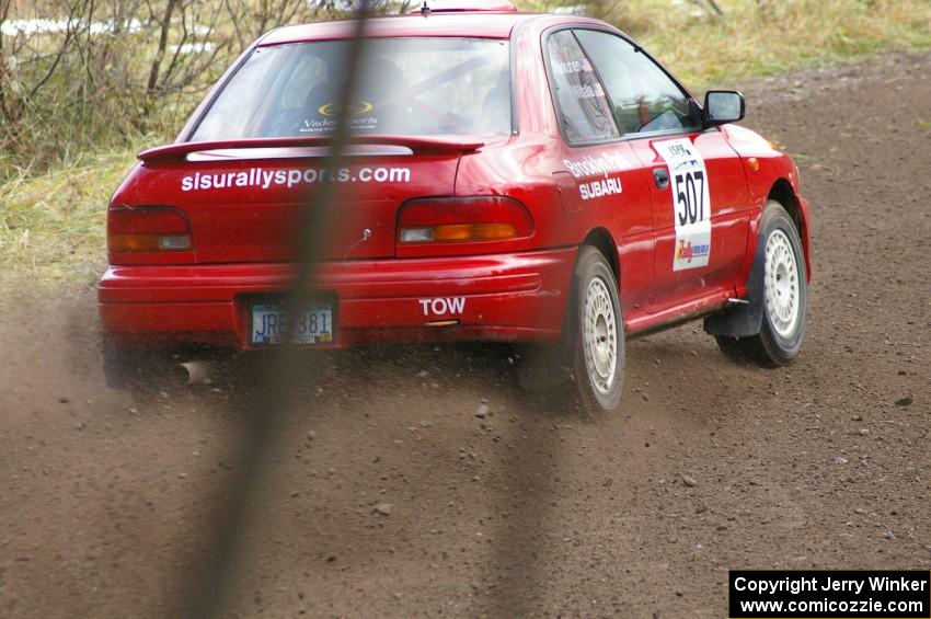 Micah Wiitala / Jason Takkunen Subaru Impreza had only the rear differential working on SS1.