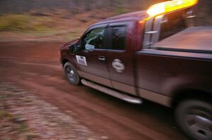 The Med Sweep truck at the first corner of SS15, Gratiot Lake 2.