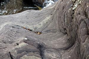 Slate layers at Bonanza Falls